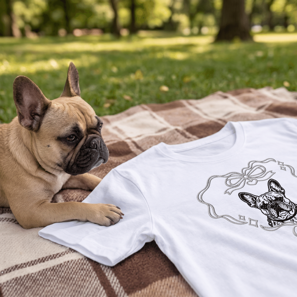 T-shirt, sweat-shirt ou sweat à capuche personnalisé, multicolore, brodé d’une photo de chien ou de chat, avec un portrait, un nœud en forme de cœur et le nom de l’animal ; cadeau d’anniversaire ou en 5