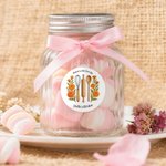Personalised Birth Flower Baking Tools Design Waterproof Stickers Labels with Text Gift Decor Christmas Party Gift for Friends Family