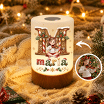 Personalized 3D-Effect Artwork Cartoon Character Dimmable Touch Control LED Night Light with Name Bedroom Decor Christmas Gift for Children