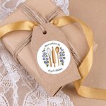 Personalised Birth Flower Baking Tools Design Waterproof Stickers Labels with Text Gift Decor Christmas Party Gift for Friends Family