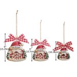 Personalised 3D-Effect Artwork Cute Snowman Family Acrylic Christmas Ornament with Name Home Decor Christmas Gift for Family Friends