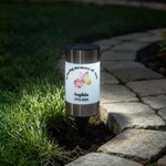 Personalized Exquisite Pigeon Butterfly Floral Solar Garden Light with Name and Text Cemetery Garden Memorial Gift for Bereaved Families 2