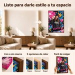 Impresiones en lienzo personalizado con foto al óleo estilo grafiti decoración del hogar regalo de inauguración y cumpleaños para familiares y amigos