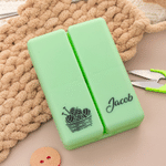 Personalised Small Parts Foldable Knitting Storage Case Portable Compartment  with Name Travel Accessory Gift for Knitting Lovers Crafters