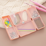 Personalised Small Parts Foldable Knitting Storage Case Portable Compartment  with Name Travel Accessory Gift for Knitting Lovers Crafters