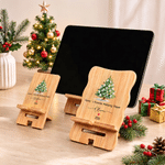 Personalised Christmas Tree Mahjong Love Heart Phone Holder with Name Year and Text Daily Use Birthday Christmas Gift for Family Mahjong Lover