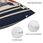 Personalised Sports Cartoon Ball Faux Quilted Pattern Soft Cosy Cushion Cover with Name Home Decor Birthday Christmas Gift for Boys Teens