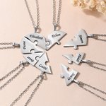 Casse-tête exquis personnalisé 2-8 pièces avec noms gravés Anniversaire Fête des mères Cadeau pour la famille Amis Couples