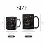 Personalised Motorbike Theme 11 oz 15 oz Ceramic Mug with Name Daily Use Birthday Gift for Motorbike Riders Biker Enthusiasts