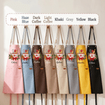 Personalised Cute Snowflake Gingerbread Man Baking Apron with Name Christmas Gift for Bakers Chefs Baking Lovers