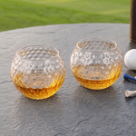 Personalised Golf Ball Whisky Glass with Name and Monogram Home Decor Golf Club Birthday Gift for Men Dads Groomsmen Golf Lovers