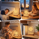 Personalized Happy Diwali Diya Calendula LED Acrylic Night Light with Text Family Name and Wooden Base Home Decor Religious Gift for Family Friends