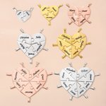 Casse-tête exquis personnalisé 2-8 pièces avec noms gravés Anniversaire Fête des mères Cadeau pour la famille Amis Couples