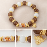 Personalized Highland Cow Beaded Bracelet Gift Box Card Set with Name and Text Birthday Anniversary Gift for Women Highland Cow Lovers