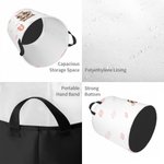 Cesto portabiancheria personalizzato con animali in stile cartone animato, impermeabile e di grande capienza, con nome e iniziale: decorazione per la camera da letto e regalo di compleanno per bambini