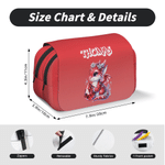 Personalised Magical Cartoon Baby Dragon Birthstone Double-Layer Large Capacity Pencil Case with Name Birthday Back to School Gift for Kids
