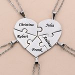 Casse-tête exquis personnalisé 2-8 pièces avec noms gravés Anniversaire Fête des mères Cadeau pour la famille Amis Couples