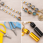 Personalised Colourful Needlepoint Tool Kit Bag Charm with Name Embroidery Cross Stitch Accessories Birthday Gift for Needlework Lovers 5