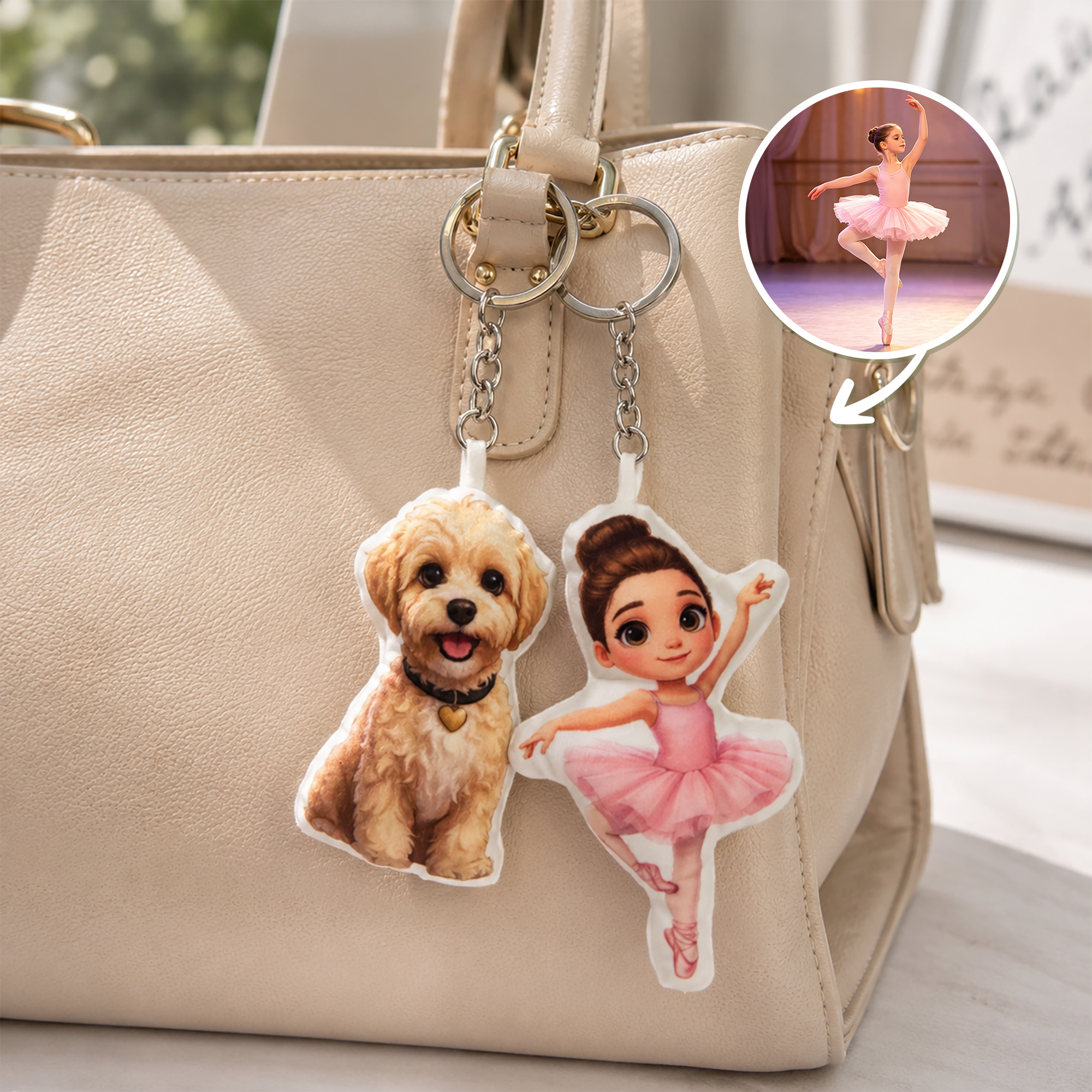 Personalisierter, niedlicher Plüsch-Schlüsselanhänger im Q-Style mit Tier-Cartoon-Figur – als Anhänger für die Handtasche, für den täglichen Gebrauch, als Geschenk zum Jahrestag oder Geburtstag für Ki