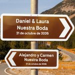 Cartel de dirección de metal personalizado con texto señalización para recepción de bodas y regalo de preparación para recién casados