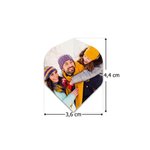 Gepersonaliseerde set van 3 dartvleugels met foto - cadeau voor dartliefhebbers en vrienden