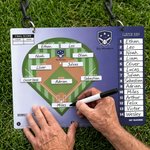 Tablero personalizado y portátil para la alineación de los jugadores de campo de béisbol y sóftbol, con el logotipo y el nombre del equipo; regalo deportivo de cumpleaños para jugadores y entrenadores