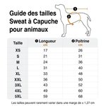 Sweat à capuche personnalisé avec photo et nom brodés - Chaud et confortable - Cadeau anniversaire pour animaux de compagnie et famille