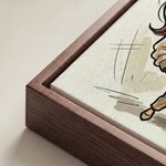 Personalisierter Fotoleinwanddruck im Comic-Stil für Paare mit Text | Romantische Wanddeko | Geschenk zum Jahrestag & Geburtstag für Paare