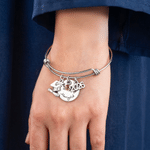 Personalized Graduation Cap Birthstone Adjustable Bracelet with Name and Year Graduation Gift for Graduates