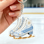 Personalized Figure Skating Acrylic Ornament with Name Game Day Birthday Gift for Figure Skating Students Enthusiasts