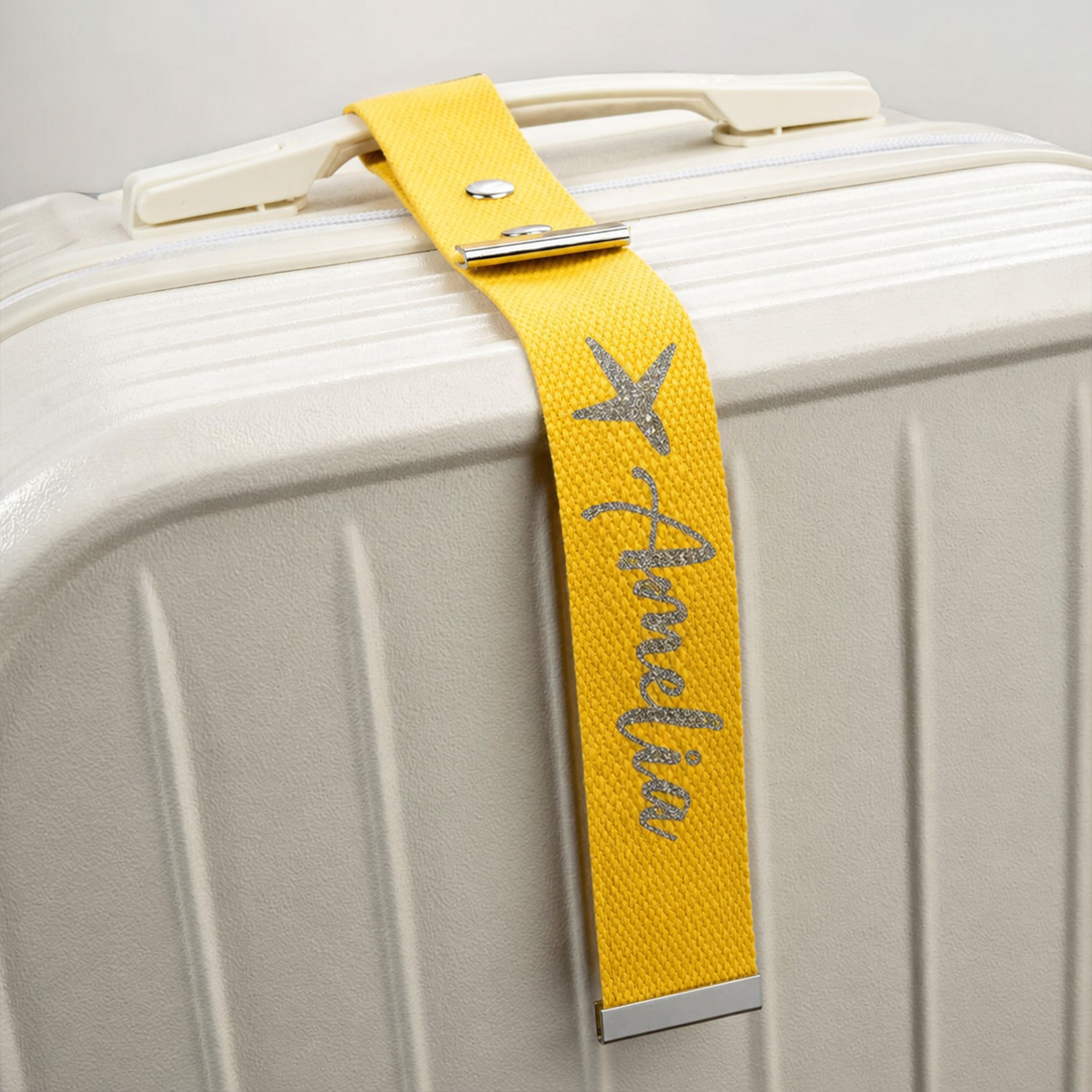 Personalisierter, mehrfarbiger Kofferriemen mit Glitzer-Flugzeugmotiv – unverzichtbar für Reisen, ein ideales Geschenk zum Jubiläum oder Geburtstag für Reiseliebhaber, Freunde und Führungskräfte