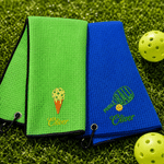 Personalized Embroidered Pickleball 100% Cotton Super Absorbent Waffle Sports Towel with Name Birthday Gift for Pickleball Players