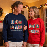 Individuell gestaltete T-Shirts, Sweatshirts und Kapuzenpullis mit Weihnachtsmotiven und Comicfiguren für Kinder und Erwachsene, mit Aufdruck – Alltagskleidung und Weihnachtsgeschenk für Familie und F