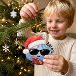 Personalized Christmas Theme Dumpling  Acrylic Hanging Ornament with Name Tree Decoration Christmas Gift for Kids
