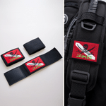 Personalized Embroidered Pirate Adventure Skull Selton Skeleton Flag BCD Tag with Name Birthday Gift for Scuba Diving Lovers
