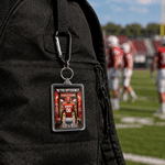 Personalised American Football Player Acrylic Keyring with Team Name and Shirt Number Game Day Birthday Gift for American Football Players Coaches