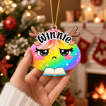 Personalized Christmas Theme Dumpling  Acrylic Hanging Ornament with Name Tree Decoration Christmas Gift for Kids