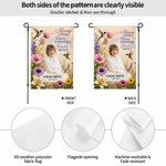 Personalized Floral Hummingbird Rainbow Photo Memorial Garden Flag with Name and Date Commemorative Sympathy Gift for Loss of Loved One
