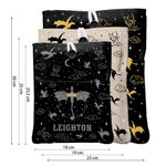 Funda protectora de libro personalizado con diseño de dragón volador bolsillo y nombre regalo de cumpleaños para amantes de la lectura