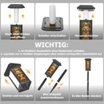 Personalisierte Buntglas-Optik Solar Gartenleuchte mit Haustier-Porträt nach Foto & Namen | Gartenlampe | Erinnerung Geschenk für Herrchen & Frauchen