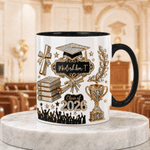 Personalized Class of Graduation Cap 11 oz 15 oz Ceramic Mug with Name and Year Daily Use Graduation Gift for Graduates