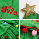 Personalized Christmas Tree Design Cat Small Dog Pet Cape with Embroidery Name Christmas Gift for Pet Owners Lovers