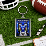 Personalised American Football Player Acrylic Keyring with Team Name and Shirt Number Game Day Birthday Gift for American Football Players Coaches