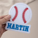 Personalized Multicolor Embroidery Football Softball Soccer Name Patch Clothing Decoration Team Game Day Gift for Athletes Sports Lovers