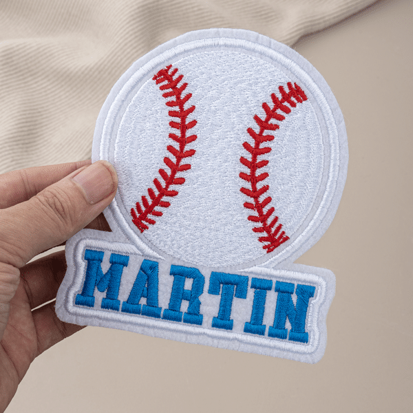 Personalized Multicolor Embroidery Football Softball Soccer Name Patch Clothing Decoration Team Game Day Gift for Athletes Sports Lovers