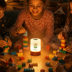 Personalised 3D-Effect Artwork Birth Flower Touch Control Rechargeable LED Night Light with Name Birthday Gift for New Moms Kids