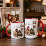 Personalized 3D-Effect Artwork Cartoon Character Birth Flower 11 oz 15 oz Ceramic Mug with Name Daily Use Birthday Gift for Book Lover Woman