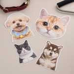 Imán magnético personalizado para el coche con una foto de la carita de tu mascota; decoración para el coche; regalo conmemorativo en caso de pérdida de una mascota, ideal para los amantes de las masc