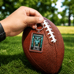 Personalised American Football Player Acrylic Keyring with Team Name and Shirt Number Game Day Birthday Gift for American Football Players Coaches