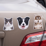 Imán magnético personalizado para el coche con una foto de la carita de tu mascota; decoración para el coche; regalo conmemorativo en caso de pérdida de una mascota, ideal para los amantes de las masc